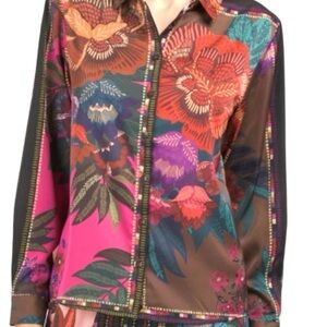 House of Harlow 1960 Vibrant Multicolor Shirt & Pants size M